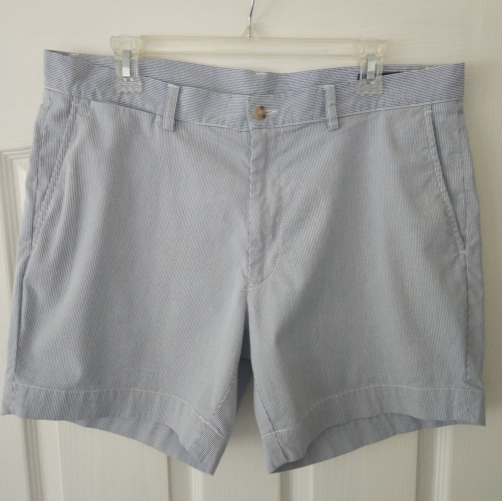 Polo Ralph Lauren Men's Shorts Classic Fit Blue Stripe Sz 35 Preppy